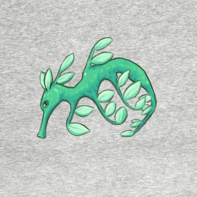 Sea Dragon - Leafy Sea Horse Green Sea Dragon Design by sheehanstudios